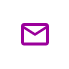 Stilisiertes lila Briefumschlag-Symbol