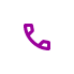 Stilisiertes lila Telefonhörer-Symbol